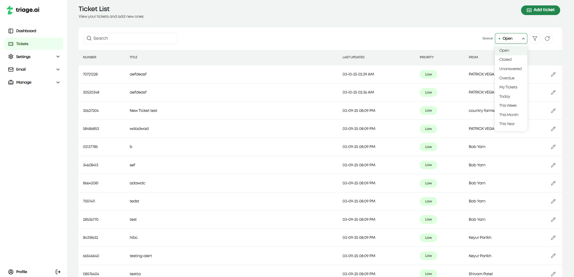 Photo of ticket queue